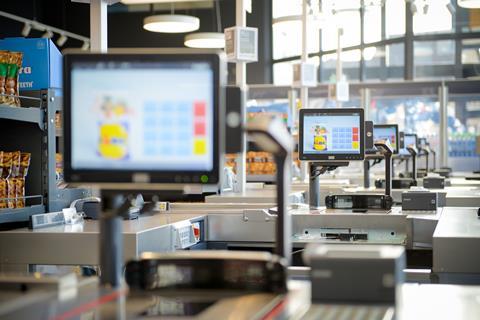 Lidl's staff will be able to use touch screens when operating the checkouts.